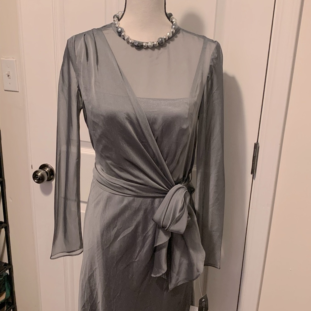 FINAL SALE! Formal Jones NY Sheer and Satin Dress